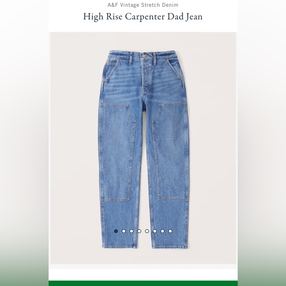 High rise Abercrombie carpenter jeans